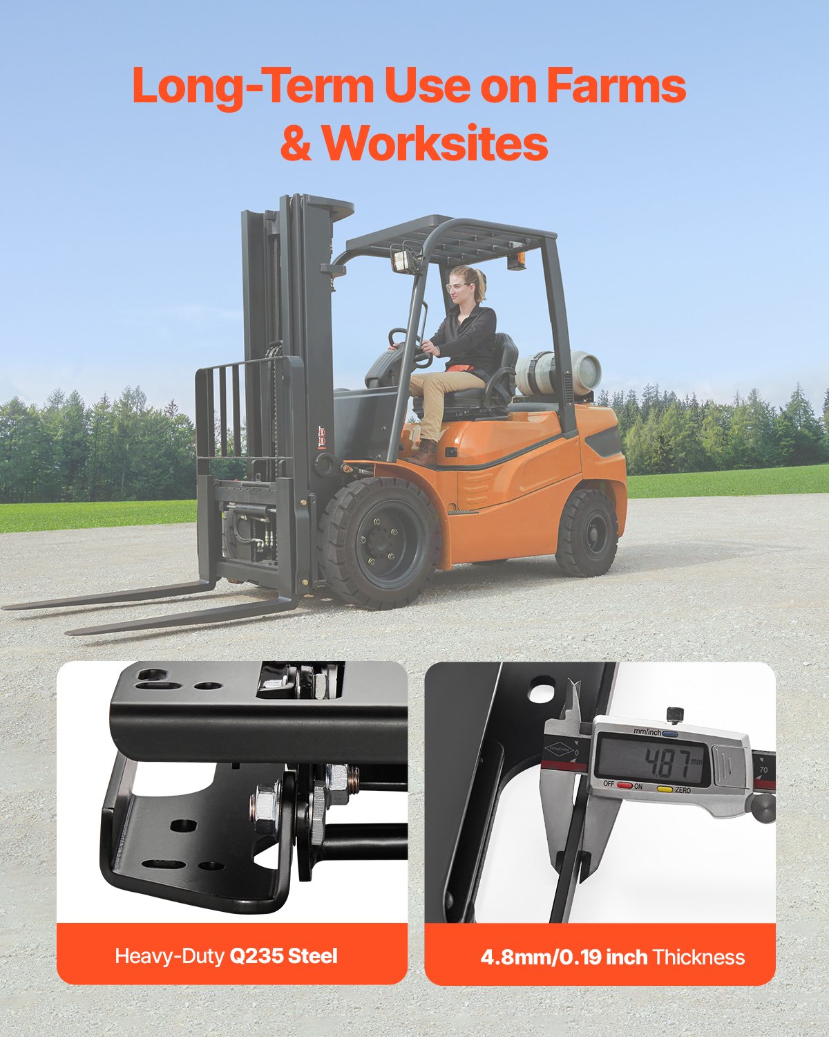VEVOR Kit de Suspensión de Asiento Sin Riel Deslizante, Kit de Suspensión de Asiento Ajustable de Montacargas Tipo Resorte Distancia de Amortiguación 30 mm, Compatible con Cortacésped, Excavadora