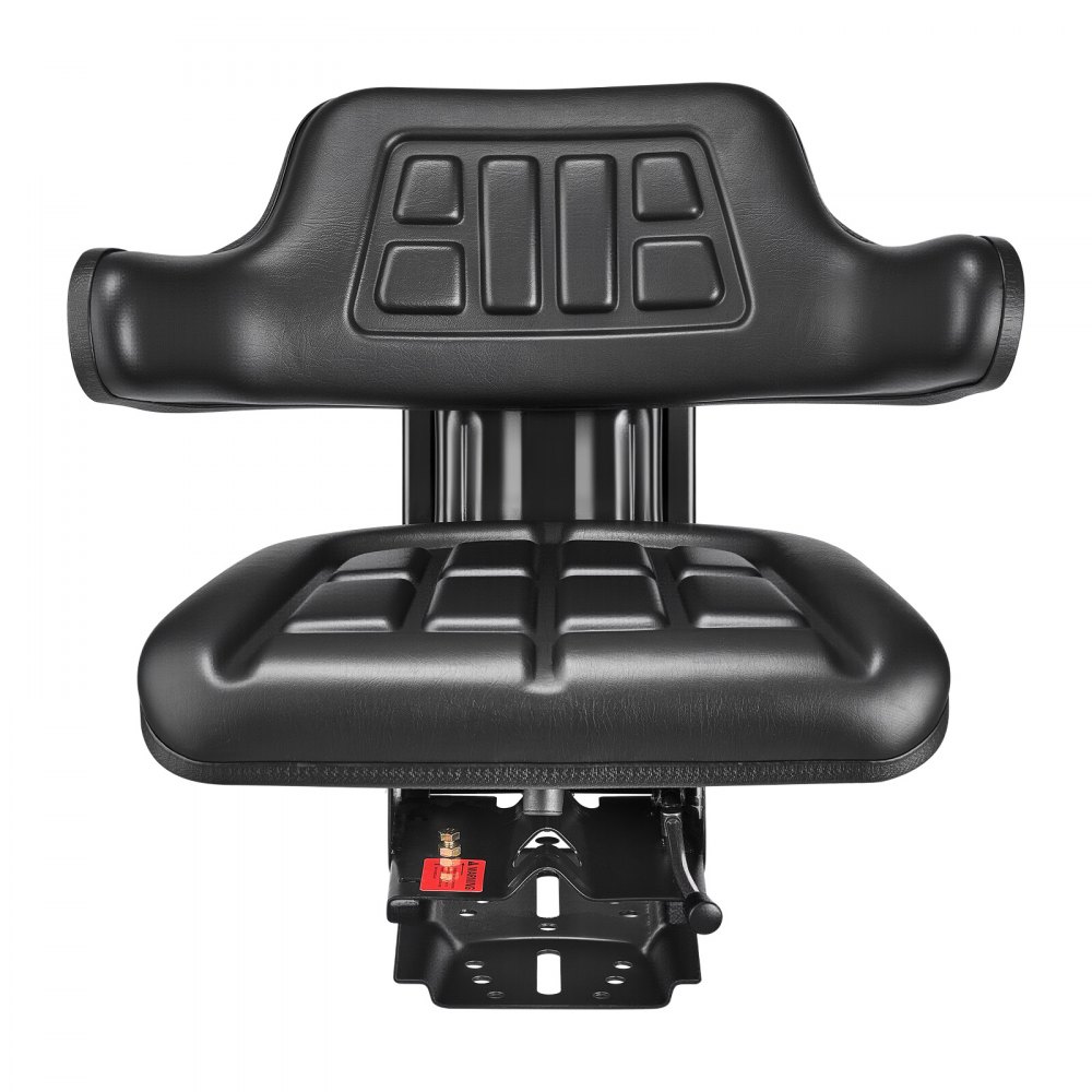 VEVOR Asiento Universal para Carretilla Elevadora de 610 x 510 x 510 mm, Asiento Elevadora Impermeable, Asiento Ajustable con Suspensión con Microinterruptor para Tractor, Cortadora de Césped