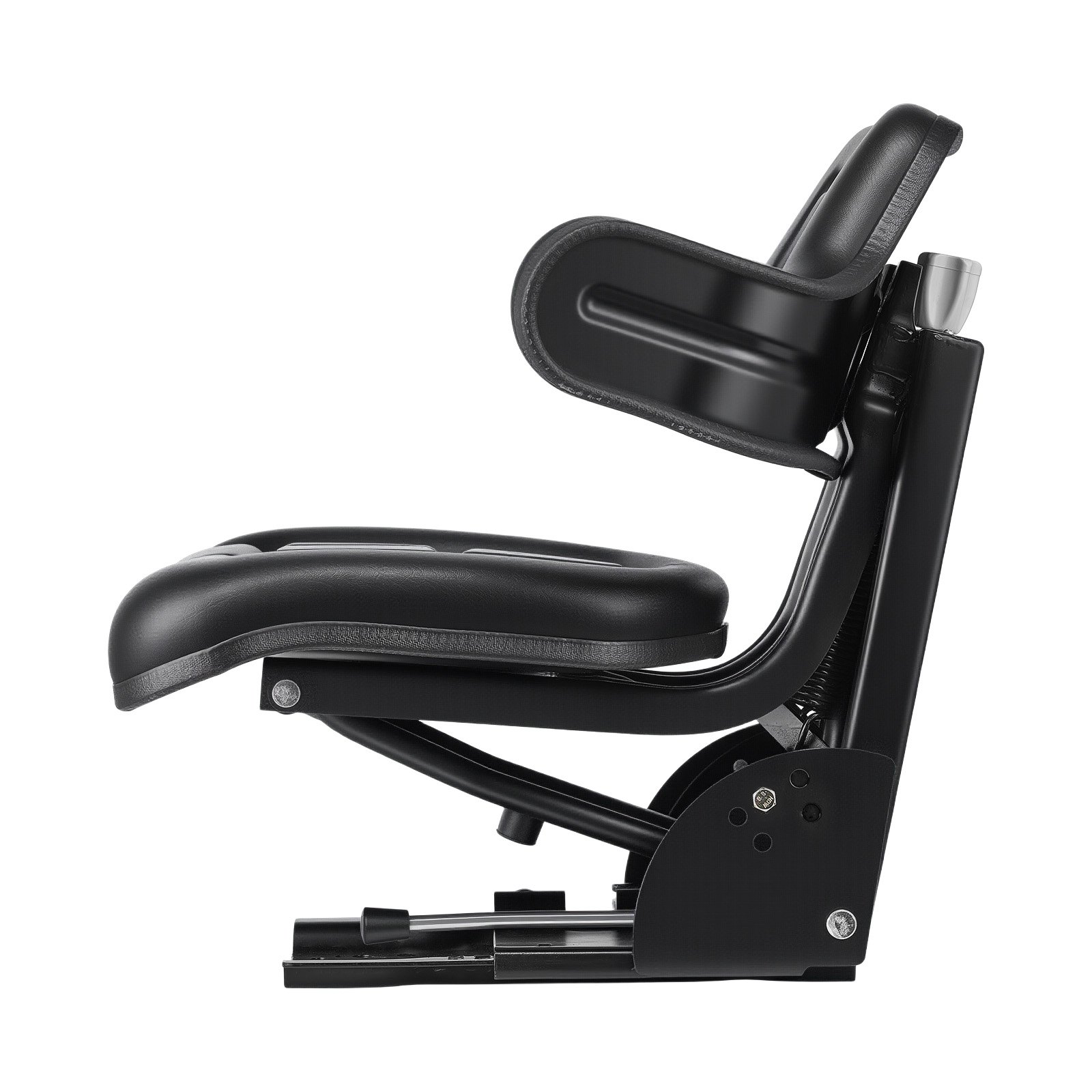 VEVOR Asiento Universal para Carretilla Elevadora de 610 x 510 x 510 mm, Asiento Elevadora Impermeable, Asiento Ajustable con Suspensión con Microinterruptor para Tractor, Cortadora de Césped