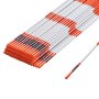 VEVOR Driveway Markers, 100 pieces, 48 inches, 0.4 inch diameter, orange fiberglass poles, snow poles with reflective tape, 12-inch steel drill bit and protective gloves for parking lots, sidewalks, good visibility