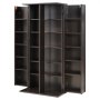 VEVOR Estantería de Pared, 610 x 368 x 1270 mm, Mueble de Almacenamiento, con 2 Puertas y 24 Compartimentos, Estantes Ajustables, Organizador para CDs DVDs Libros Juegos, para Salón Oficina, Marrón