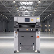 VEVOR Cortadora eléctrica Ancho de corte 660,4 mm Espesor 80 mm Cortador de papel hidráulico Cortador de papel de 800 hojas con pantalla táctil de 7" y características de seguridad para imprenta