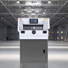 VEVOR Cortadora eléctrica Ancho de corte 482,6 mm Espesor 80 mm Cortador de papel automático Cortador de papel de 800 hojas con pantalla táctil de 7" y características de seguridad para imprenta