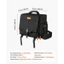 VEVOR Bolsa de Transporte, con Capacidad para 16 Miniaturas de Infantería, Asa y Correa de Hombro Ajustable, 1 Capa de Espuma para Mayor Capacidad, Miniaturas no Incluidas, 350 x 220 x 325 mm