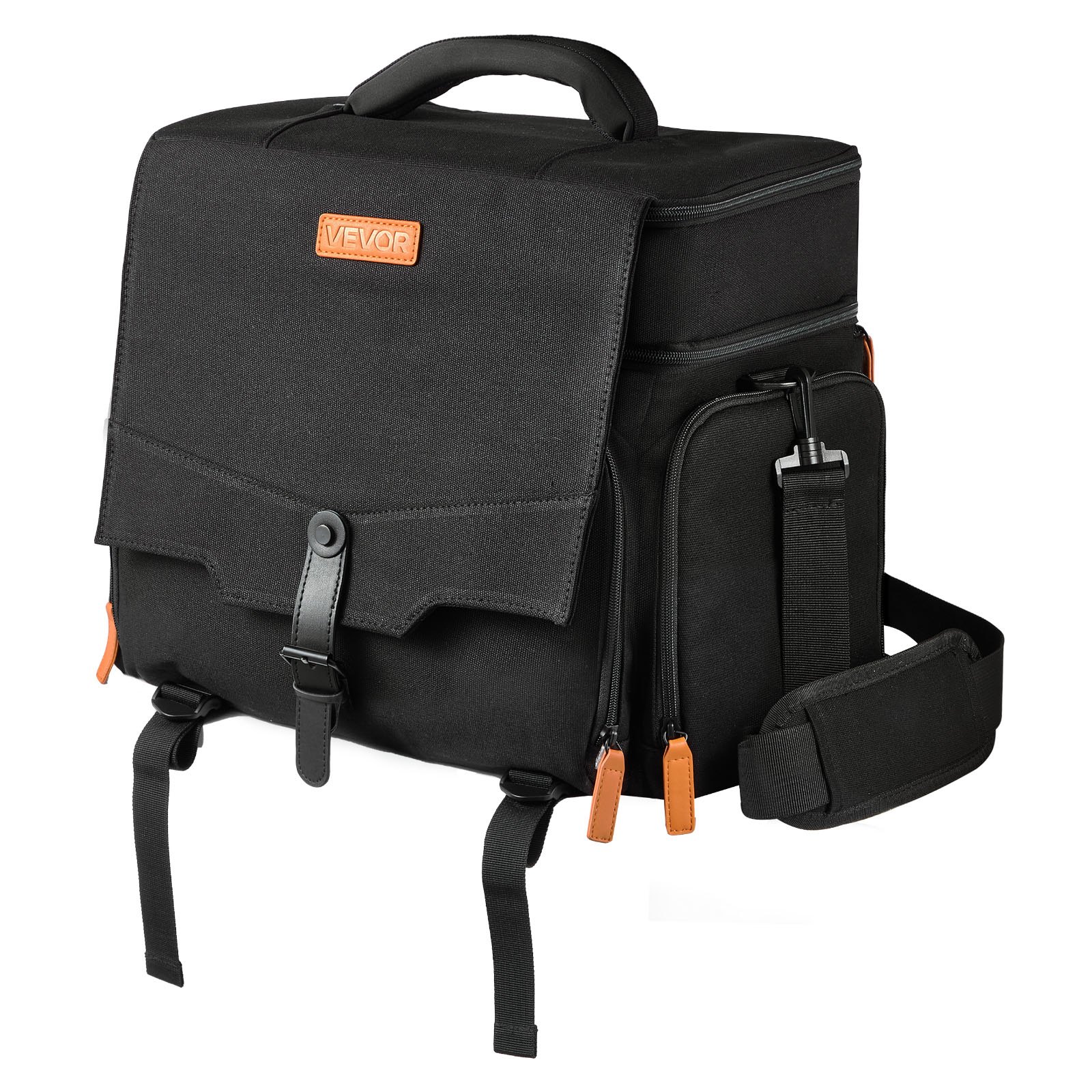 VEVOR Bolsa de Transporte, con Capacidad para 16 Miniaturas de Infantería, Asa y Correa de Hombro Ajustable, 1 Capa de Espuma para Mayor Capacidad, Miniaturas no Incluidas, 350 x 220 x 325 mm