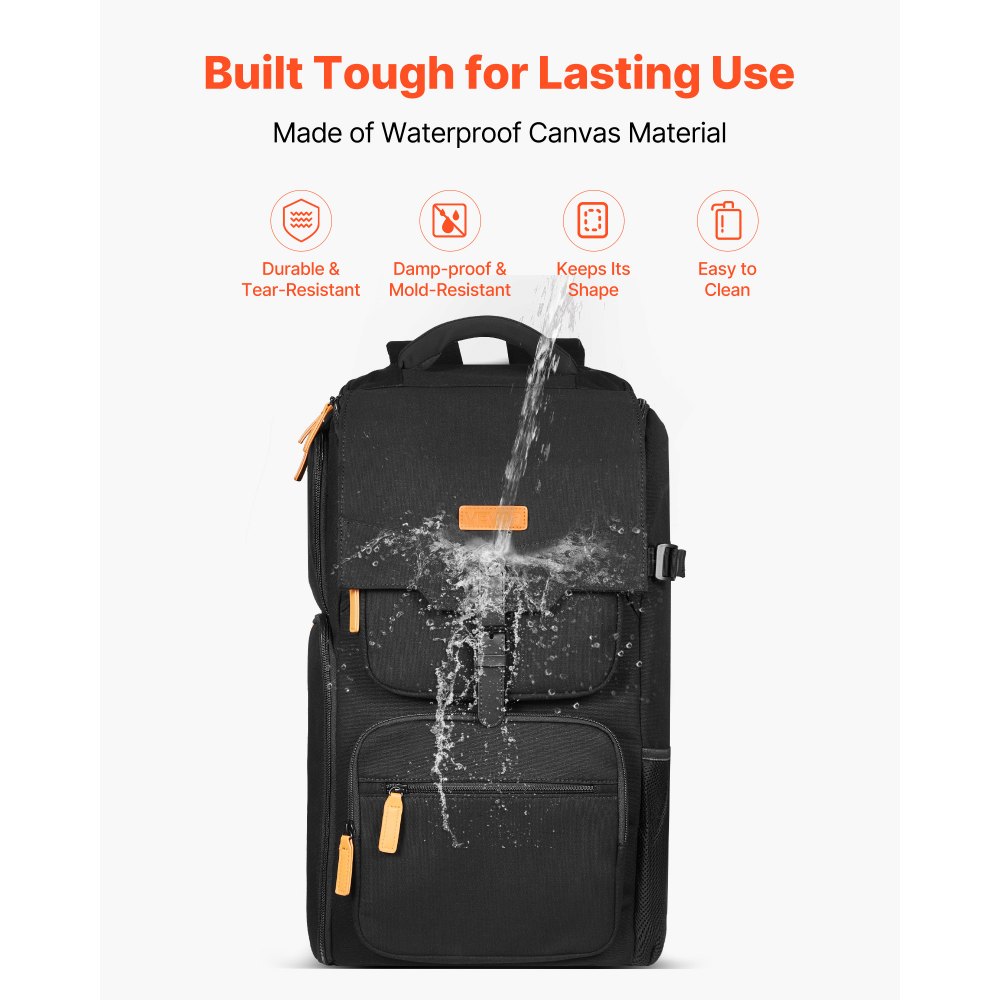 VEVOR Miniature Storage Carrying Figure Bag, Fits 58 Infantry Minis, Miniature Transport Bag with Handle & Adjustable Shoulder Strap, 3 Foam Layers for Large Storage Capacity (Minis Not Included)