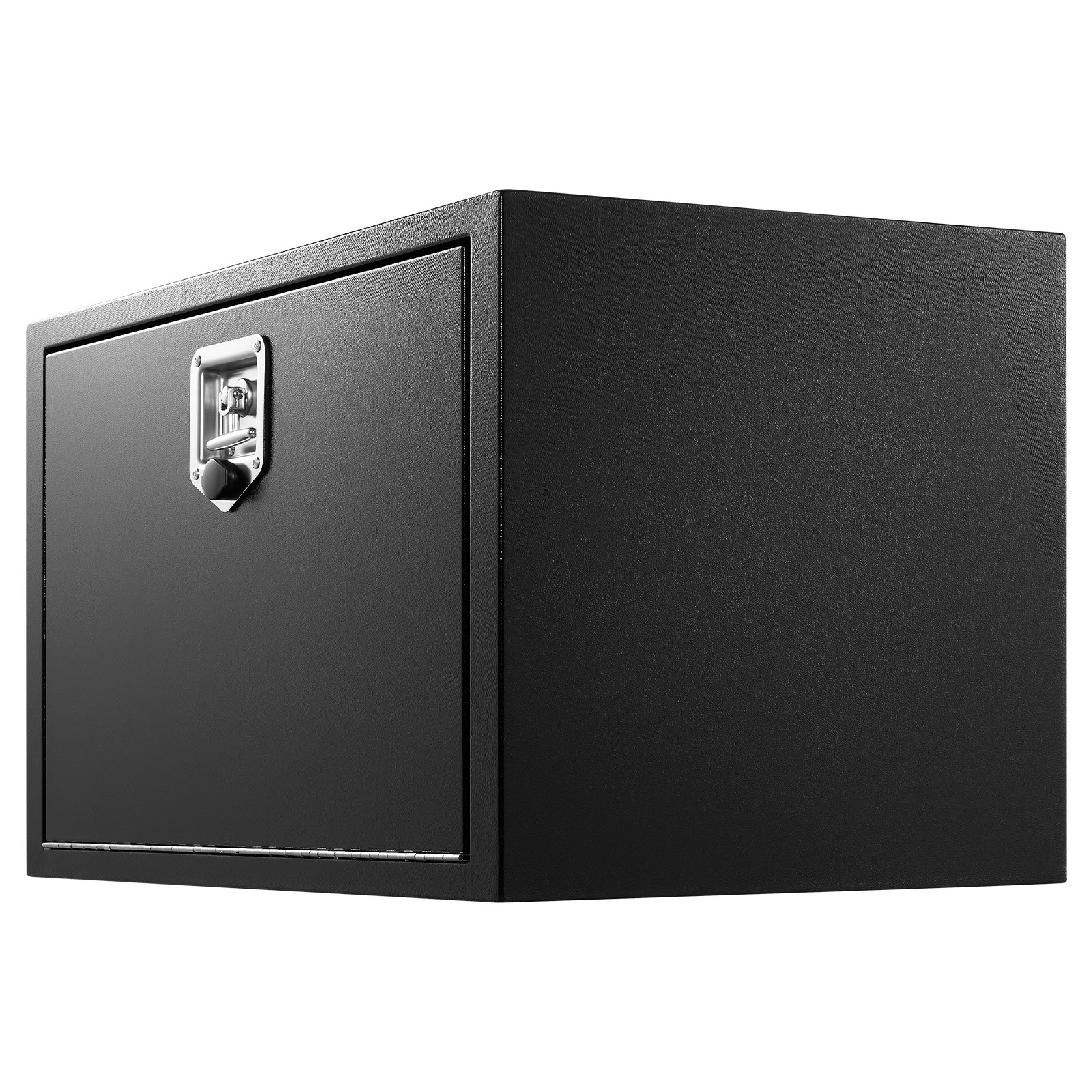 VEVOR Caja de Almacenaje para Camión 762x457x457 mm, Caja de Herramientas de Acero con Cerradura y Llaves, para Debajo de Carrocería del Camión, con Asa en T para Furgoneta, SUV, Camioneta, Negro
