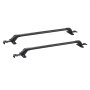 VEVOR Universal Roof Rack Cross Bars, Aluminum Roof Rack Crossbars, Fit Roof without Side Rail, 70.3 kg Load Capacity, Adjustable Bare Roof Crossbars with Locks, for SUVs, Sedans, and Vans