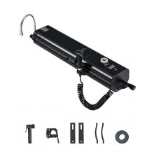 VEVOR Tanque de Agua para Portaequipajes de Techo, con Dispensación Múltiple con 2 Paneles de Protección Contra Salpicaduras y Ranura en T, para Baúles, Barras Antivuelco, 15 L, 820 x 190 x 135 mm