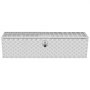 VEVOR Caja de Herramientas para Camión 152,4x43x46 cm Caja de Bastidor Inferior Caja de Almacenamiento de Aleación de Aluminio Montaje Inferior con Cerradura y Llaves para Remolques, Camionetas