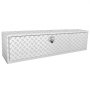 VEVOR Caja de Herramientas para Camión 152,4x43x46 cm Caja de Bastidor Inferior Caja de Almacenamiento de Aleación de Aluminio Montaje Inferior con Cerradura y Llaves para Remolques, Camionetas