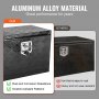 VEVOR Caja de Herramientas para Camión 610x355x405mm Caja de Bastidor Inferior Caja de Almacenamiento de Aleación de Aluminio Montaje Inferior con Cerradura y Llaves para Remolques, Camionetas, Negro