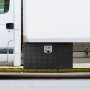 VEVOR Truckbox Tool Box, Underbody Trailer Box, Tool Chest 760 x 355 x 405 mm Storage Box, Aluminum Alloy, 30 kg Load Capacity Tool Box, Lockable Tool Chest Black