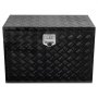 VEVOR Caja de Herramientas para Camión 914x610x610mm Caja de Bastidor Inferior Caja de Almacenamiento de Aleación de Aluminio Montaje Inferior con Cerradura y Llaves para Remolques, Negro