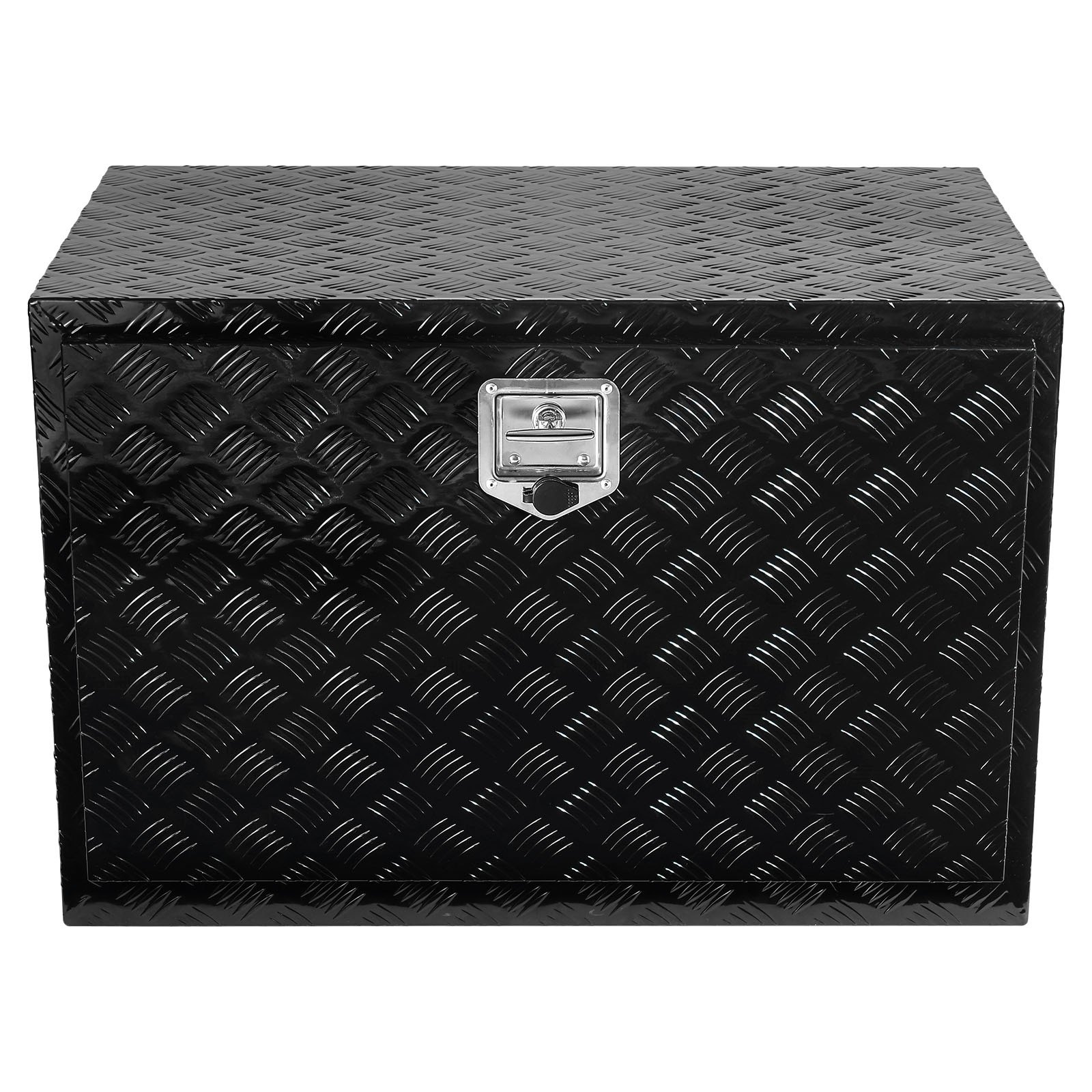 VEVOR Caja de Herramientas para Camión 121,9x61x61cm Caja de Bastidor Inferior Caja de Almacenamiento de Aleación de Aluminio Montaje Inferior con Cerradura y Llaves para Remolques, Camionetas, Negro