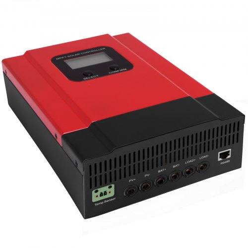 Controlador de Carga Solar 60A MPPT 12V/24V/36V/48V Sistema Máximo de Entrada PV 150VDC Pantalla LCD