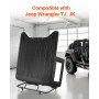 VEVOR Carrito de Almacenamiento con Techo Rígido movible Resistente con 3 Orificios Ajustables y Acolchado Suave y Grueso con Revestimiento en Polvo Compatible con Jeep Wrangler TJ, JK, JL