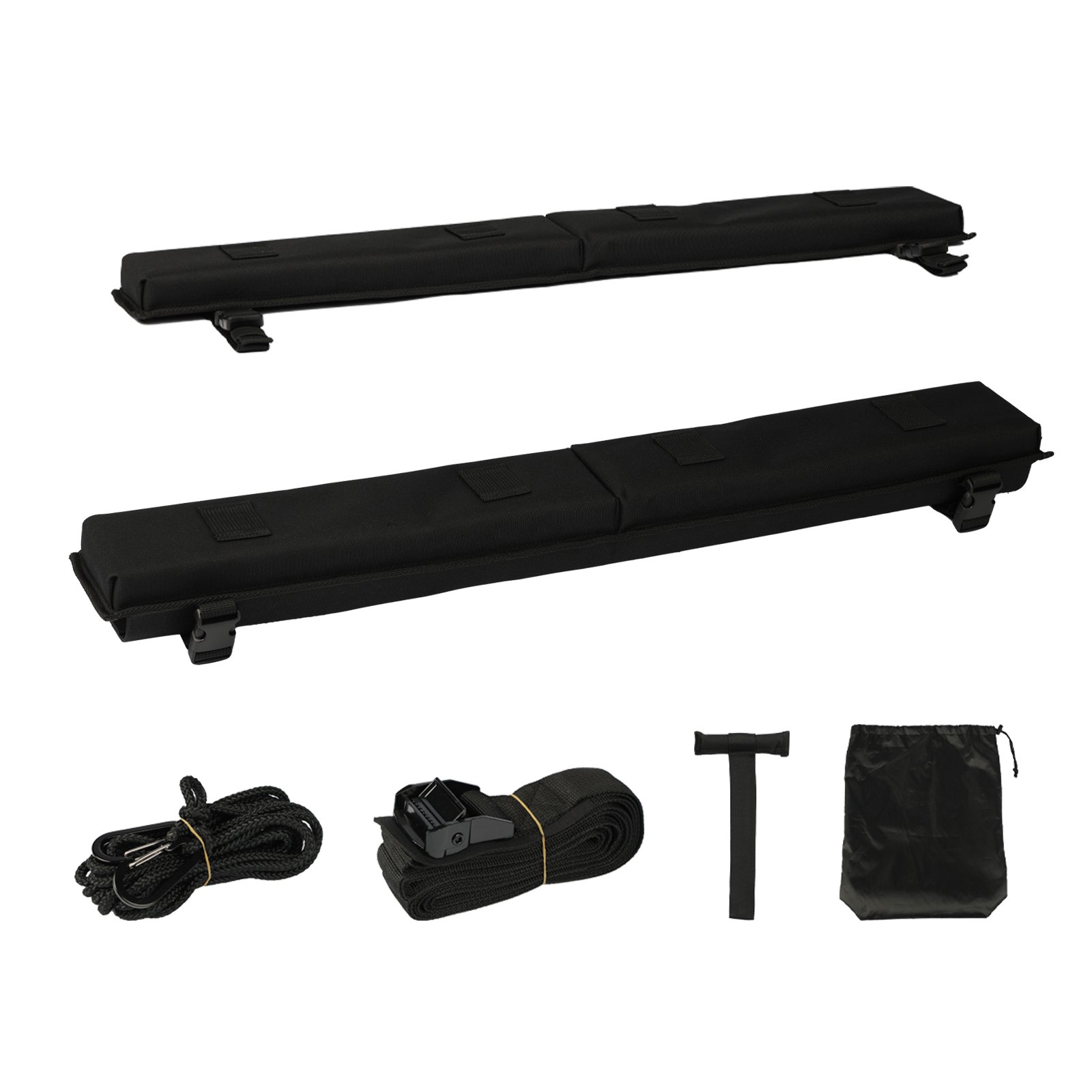 VEVOR Almohadillas para Portaequipajes de Techo 762mm por Sección Almohadilla Universal para Portaequipajes de Techo de Coche para Barras Transversales Carga de 80kg para Canoa, Tabla de Snowboard