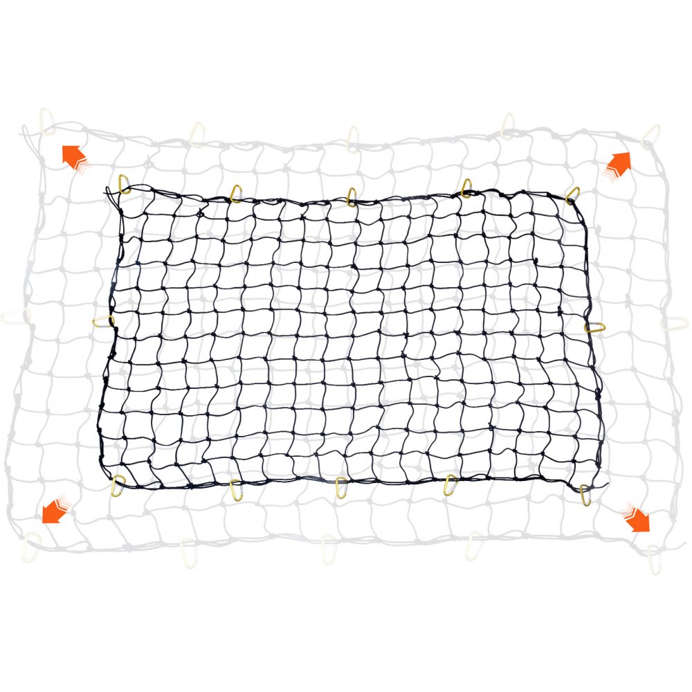 VEVOR Red de Carga Elástica Extensible para Remolque de Camión 183 x 122 cm