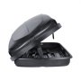 VEVOR Cofre de Techo 370 L Portaequipajes de Techo Rígido de ABS con Apertura de Doble Cara 2 Correas Reforzadas Aerodinámico Maletero Techo Coche para la Mayoría de Travesaños, Coche, SUV, Negro