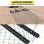 VEVOR Rastrillo de Nivelación de Césped 1,2 x 1,5 m Nivelador de Césped Acero Q235 Rastra de Arrastre de Cadena 2,2 m con Bandeja Herramienta Niveladora para Caminos de Grava Patios de Recreo Terrazas