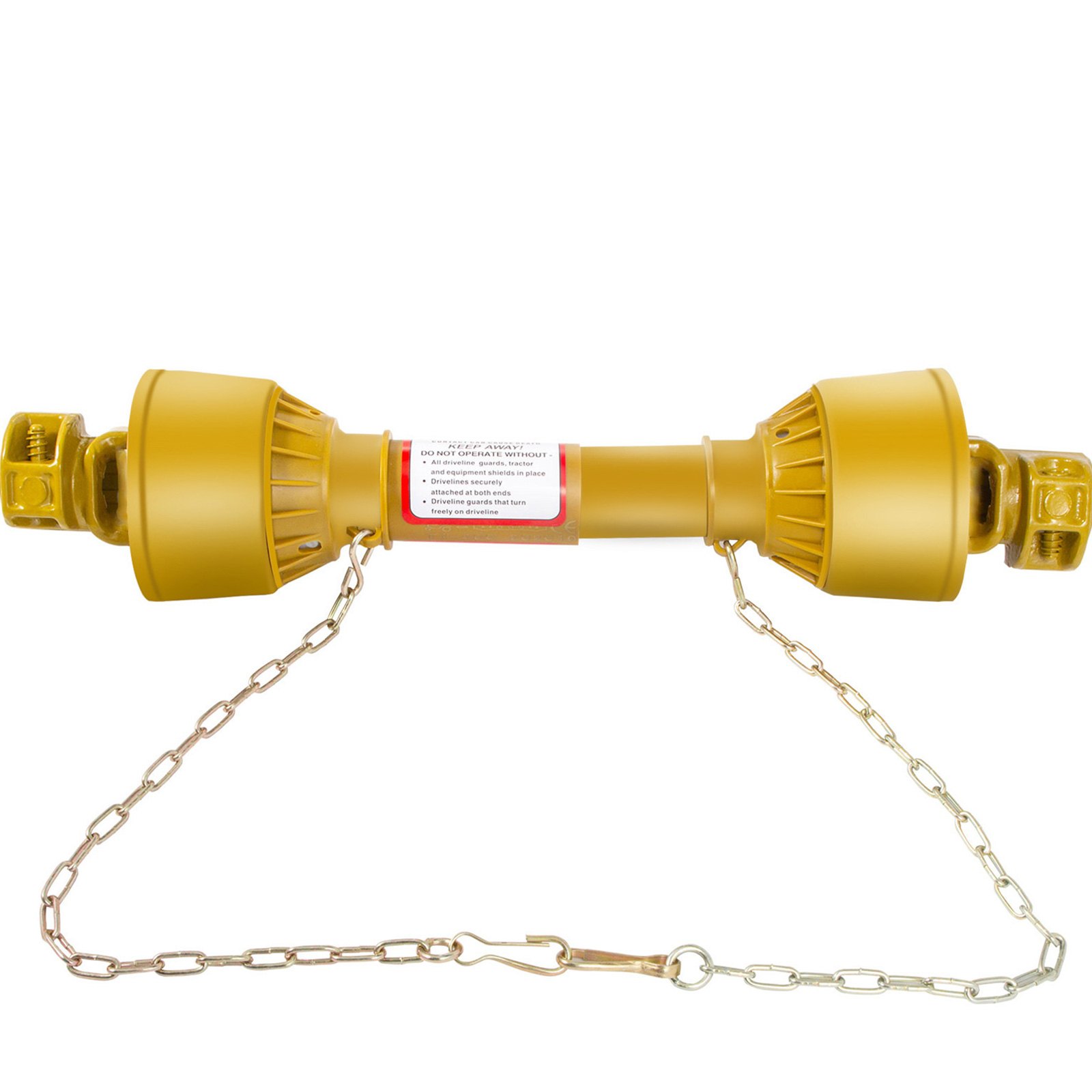 Vevor Eje De Transmisión 1 3/8" 6 Dientes T5 Toma De Fuerza Cardán De 28-33"