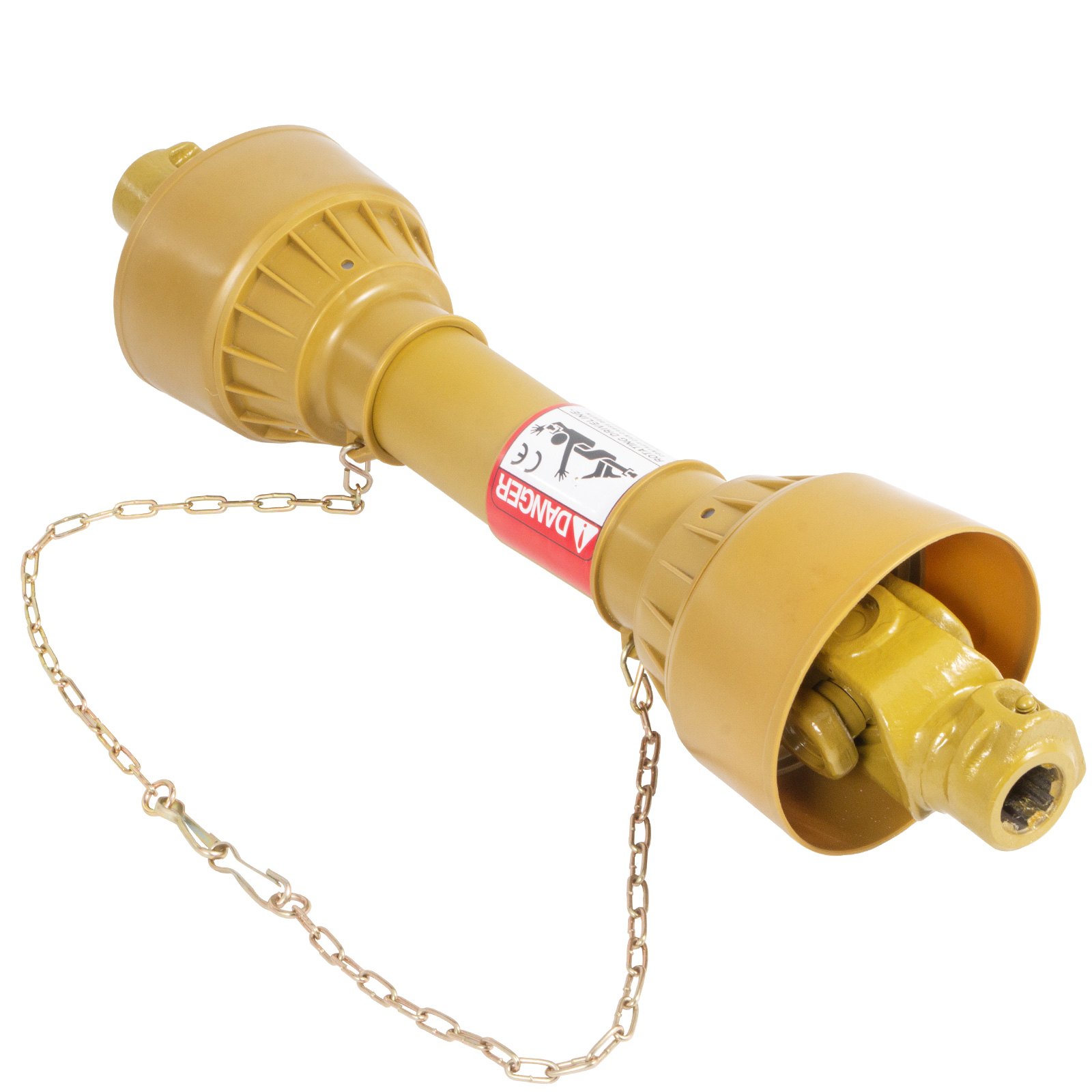 Vevor Eje De Transmisión 1 3/8" 6 Dientes T5 Toma De Fuerza Cardán De 28-33"