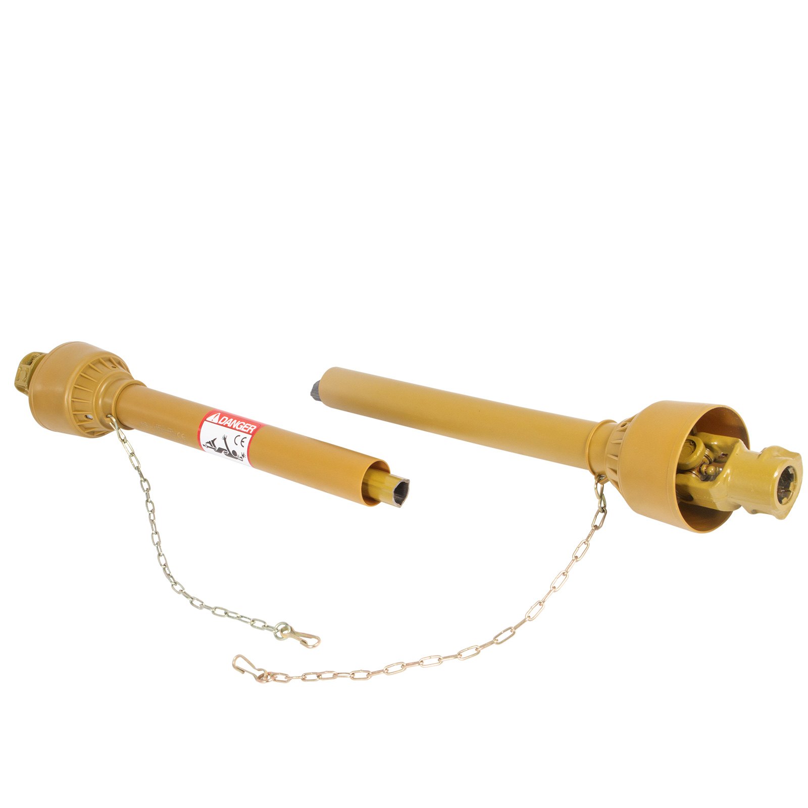 Vevor Eje De Transmisión 1 3/8" 6 Dientes T8 Toma De Fuerza Cardán De 33,5"-41"