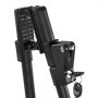 VEVOR Portabicicletas Vertical de Techo con Sistema de Bloqueo Seguro a la Mayoría de las Barras Transversales Estándar, Carga 15 kg, para 1 Bicicleta de Coche o SUV, a Rueda 508 a 737 mm, Negro