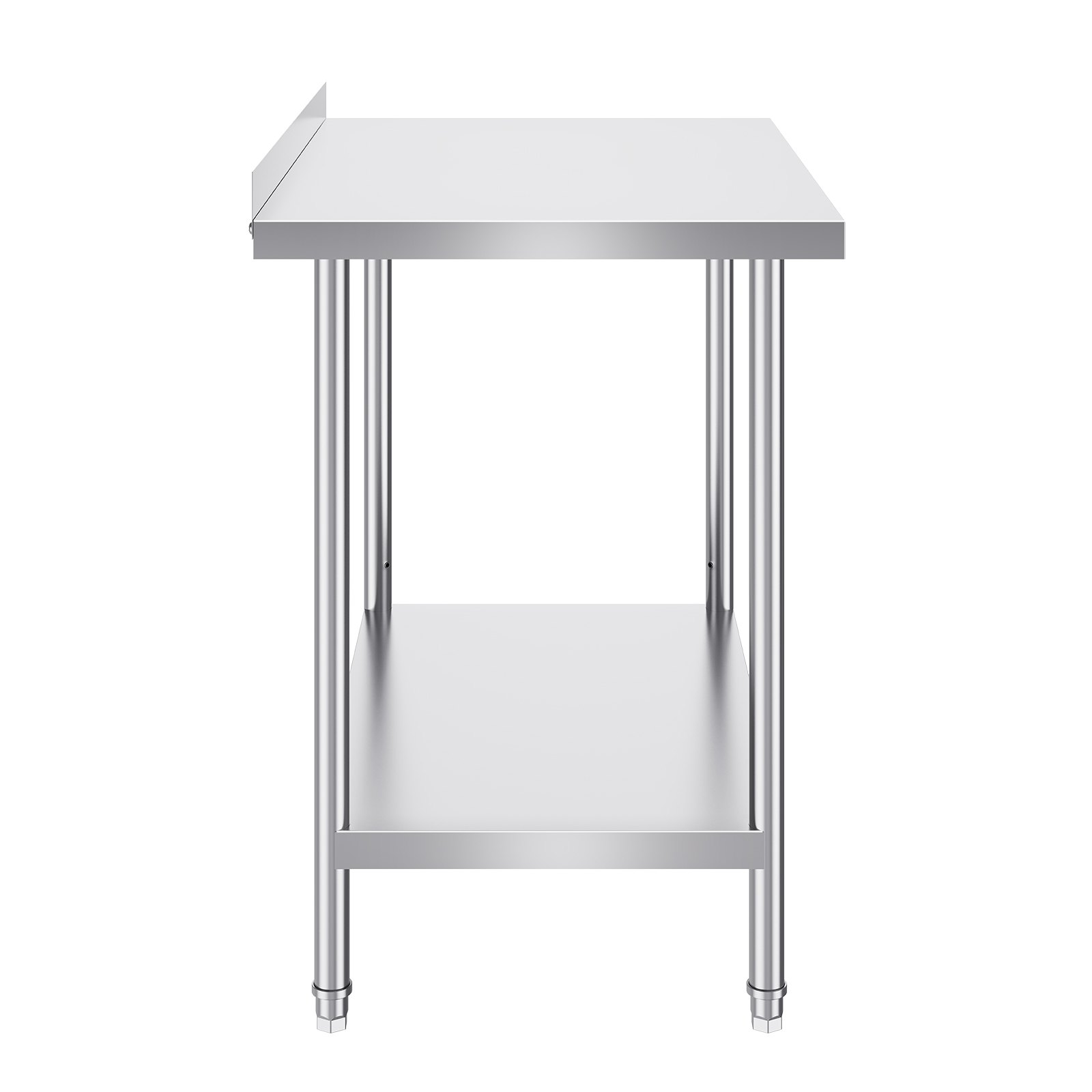 VEVOR stainless steel work table, commercial work table for food preparation, robust metal work table with adjustable height for restaurants, homes and hotels, 610 x 914 x 914 mm