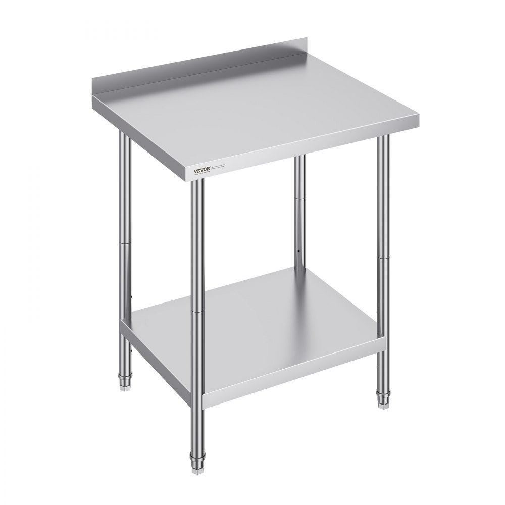 VEVOR Mesa de Trabajo de Acero Inoxidable 76,2 x 61 cm para Cocina Restaurante