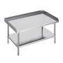 VEVOR Mesa de Trabajo de Acero Inoxidable Mesa de Trabajo Comercial para Preparación de Alimentos Protector contra Salpicaduras de 3 Lados 762 x 1219 x 660 mm Altura Ajustable para Restaurantes
