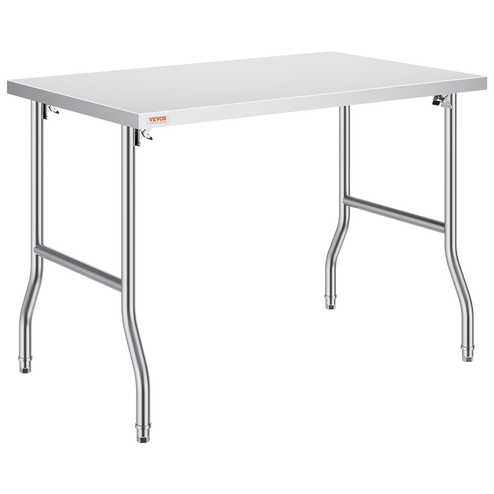 Vevor 1220x762x850 Mm Mesa De Trabajo Cocina Mesa De Cocina Acero Inox. Plegable