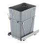 VEVOR Pullout Trash Can for Kitchen Cabinets, Garbage Waste Recycling Bin, Under Mount Waste Container, with Heavy Duty Metal Full Extension Sliding System and Handle, for Sink, Under Counter