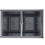 VEVOR Extendable Waste Bin for Kitchen Cabinets (20 L x 2) Double Under-Sink Waste Bin, Undermounted Bin, with Robust Full Extension Metal Sliding System and Handle