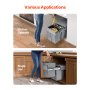 VEVOR Contenedor de Basura Extraíble Doble 20+10+10 L para Cocina bajo Armario
