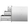 VEVOR Cajones de Cocina para Exterior 46 x 59 x 59 cm, 3 Cajones para Barbacoa de Triple Acceso con Asa de Aleación de Zinc, Cajonera para Cocinas al Aire Libre, Estación de Parrilla para Patio
