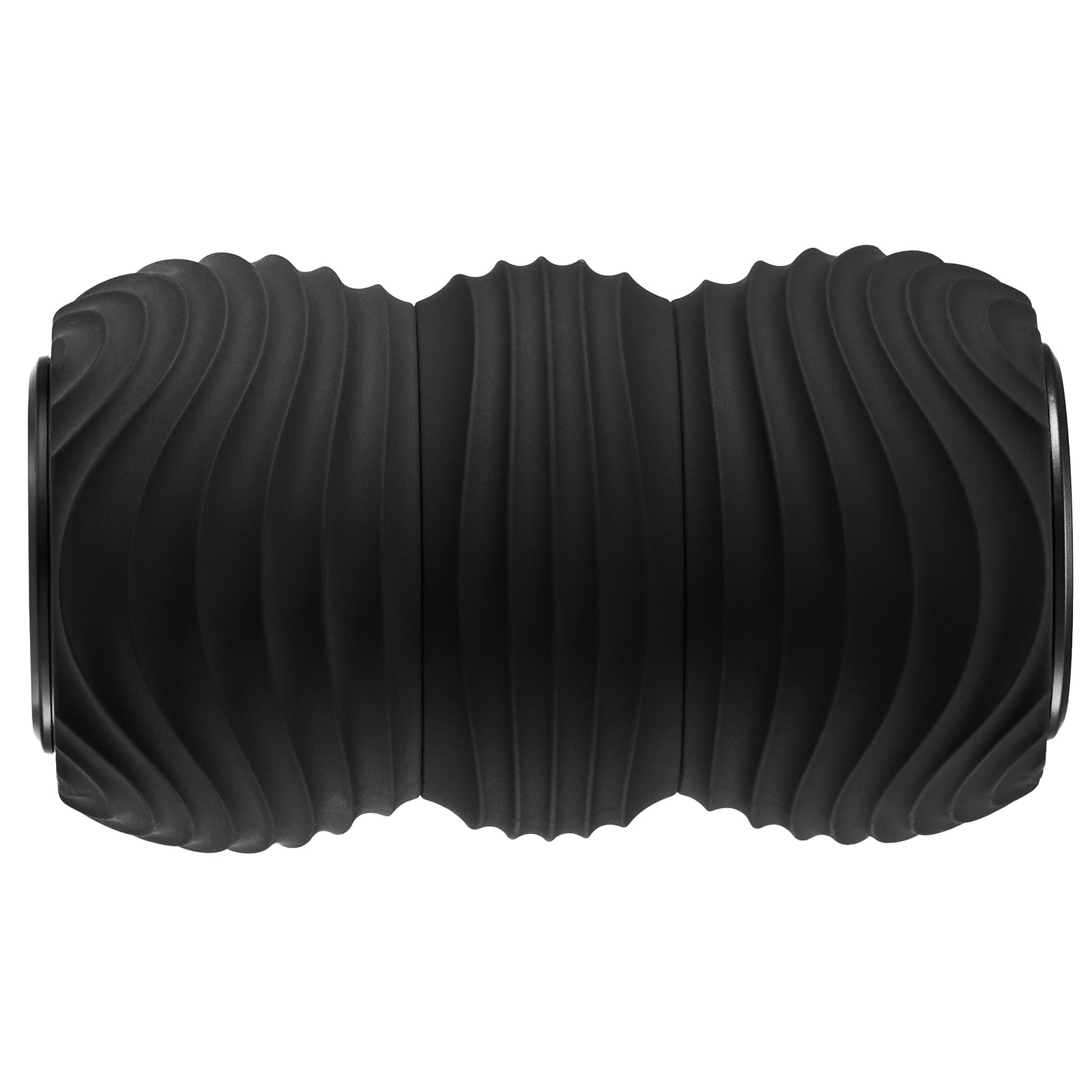 VEVOR Pelota de Masaje Vibratoria con Forma de Maní, Rodillo de Masaje Eléctrico de Doble Lacrosse con 4 Intensidades, para Aliviar el Dolor Muscular, Recuperación del Ejercicio, Φ 92 x 160 mm