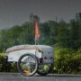 VEVOR Remolque de Carga para Bicicletas Capacidad de Carga de 45 kg Carrito para Bicicletas Resistente de Acero al Carbono Almacenamiento Compacto y Plegable con Enganche Universal
