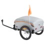 VEVOR Remolque de Carga para Bicicletas Capacidad de Carga de 45 kg Carrito para Bicicletas Resistente de Acero al Carbono Almacenamiento Compacto y Plegable con Enganche Universal