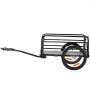 VEVOR bicycle trailer, 72 kg load capacity, robust bicycle cart, compact storage and quick-release universal coupling, 40.6 cm wheels, fits 55.9–71.1 cm bicycle wheels