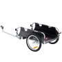 VEVOR Remolque para Bicicleta Capacidad de Carga de 45 kg Carro para Bicicleta Almacenamiento Compacto Plegable con Enganche Universal Ruedas de 406 mm para Bicicleta con Ruedas de 558,8 - 711,2 mm