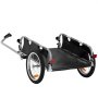 VEVOR Remolque para Bicicleta Capacidad de Carga de 45 kg Carro para Bicicleta Almacenamiento Compacto Plegable con Enganche Universal Ruedas de 406 mm para Bicicleta con Ruedas de 558,8 - 711,2 mm
