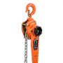 VEVOR Polipasto de Cadena Manual Carga de 1,5 T, Elevación de 6 m, Cadena de Acero Aleado G80 con Freno Mecánico de Doble Trinquete, Ganchos Giratorios de 360°, para Almacenes, Construcción, Garajes