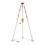 VEVOR Kit de Trípode de Rescate para Espacios Confinados, con Cabrestante de 544 kg, Patas Ajustables de 1,25 m, Cable de 30 m, Protección Anticaídas de 10 m, Altura de Trabajo de 1,34 a 2,15 m
