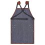 VEVOR Leather Welding Work Apron, Heavy Duty Cowhide Flame Resistant Welding Apron, Heat-Resistant Blacksmith Welder Aprons with 6 Tool Pockets for Woodworking, Gardening, BBQ