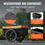 VEVOR Remolque para Bicicleta Capacidad de Carga de 40 kg Carro para Bicicleta Almacenamiento Compacto Plegable con Enganche Universal Ruedas de 406 mm para Bicicleta con Ruedas de 640 mm a 711 mm