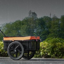 VEVOR Remolque para Bicicleta Capacidad de Carga de 40 kg Carro para Bicicleta Almacenamiento Compacto Plegable con Enganche Universal Ruedas de 406 mm para Bicicleta con Ruedas de 640 mm a 711 mm