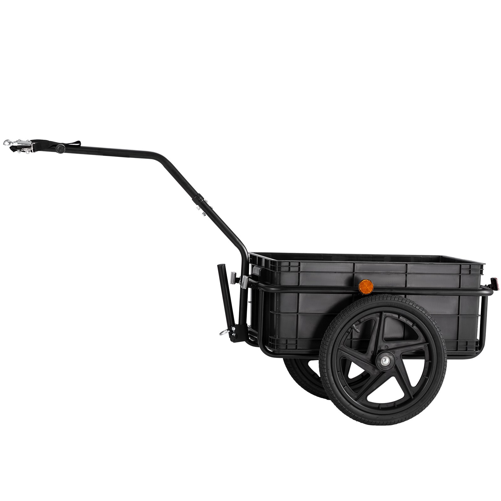 VEVOR Remolque para Bicicleta Capacidad de Carga de 40 kg Carro para Bicicleta Almacenamiento Compacto Plegable con Enganche Universal Ruedas de 406 mm para Bicicleta con Ruedas de 640 mm a 711 mm