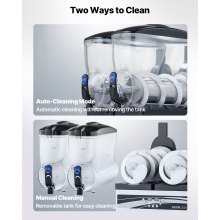 VEVOR Máquina de Granizados Tanque de 15 L x 2 410 x 535 x 810 mm 120 Tazas